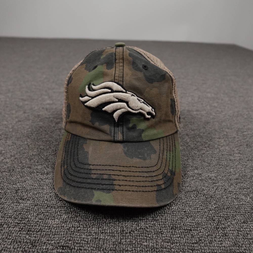 Denver Broncos Hat Cap Strap Back Mens One Size Brown Camo NFL Football '47